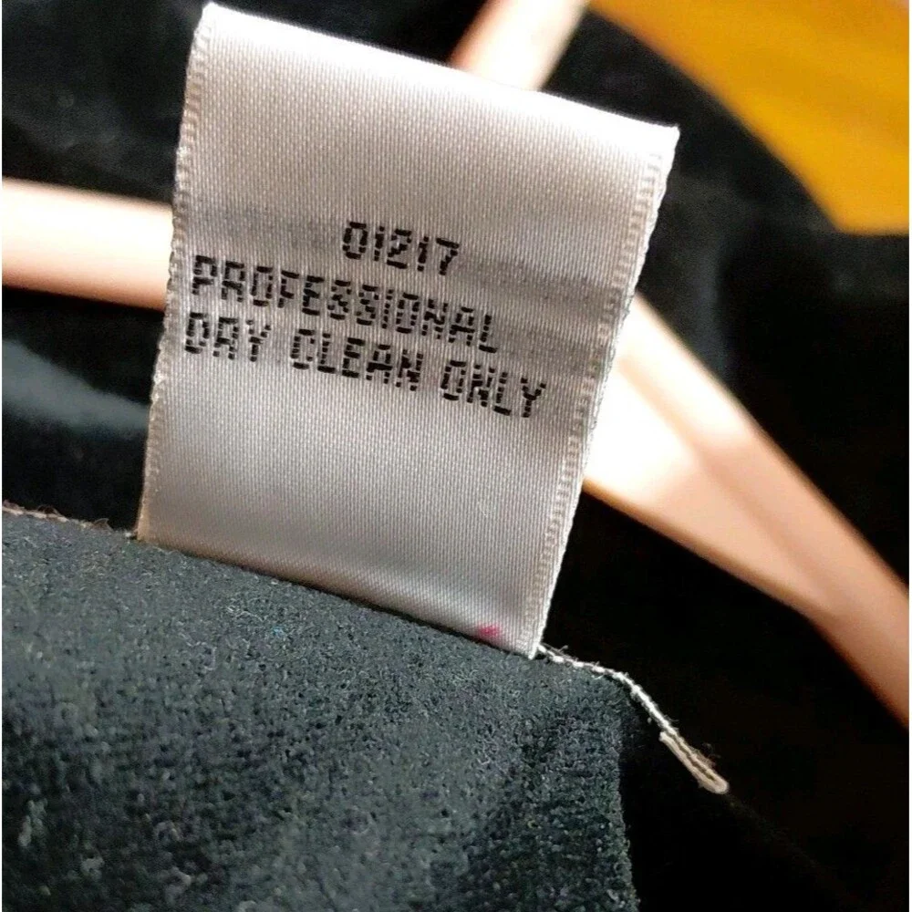 Newport News SP Petite Black Velvet Velour Double Breasted Maxi Trench Coat - Picture 10 of 11